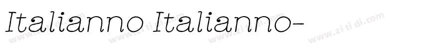 Italianno Italianno字体转换